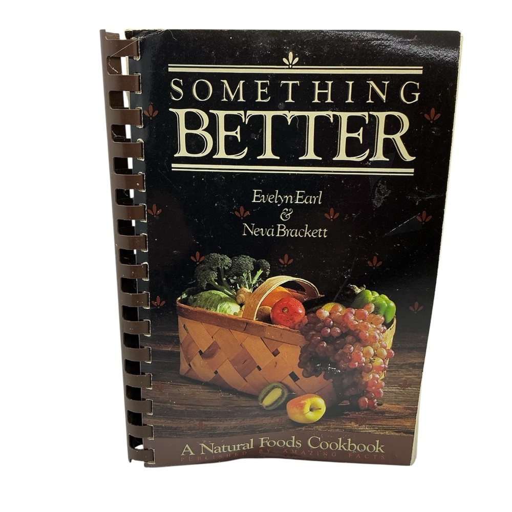 Vintage Something Better A Natural Foods Cookbook PB Vegan PB/SB Health Rare